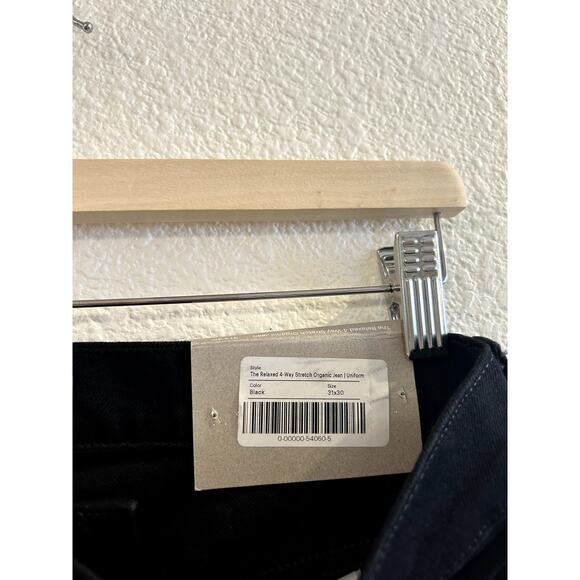 Everlane The Relaxed 4 Way Stretch Jean in Black 31x30 NWT - Picture 6 of 7